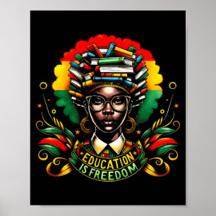 Póster Mes de la Historia Negra Líderes Negros Afroameric