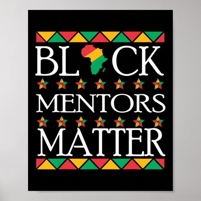 Póster Mes de la historia negra los mentores problemático (Frente)