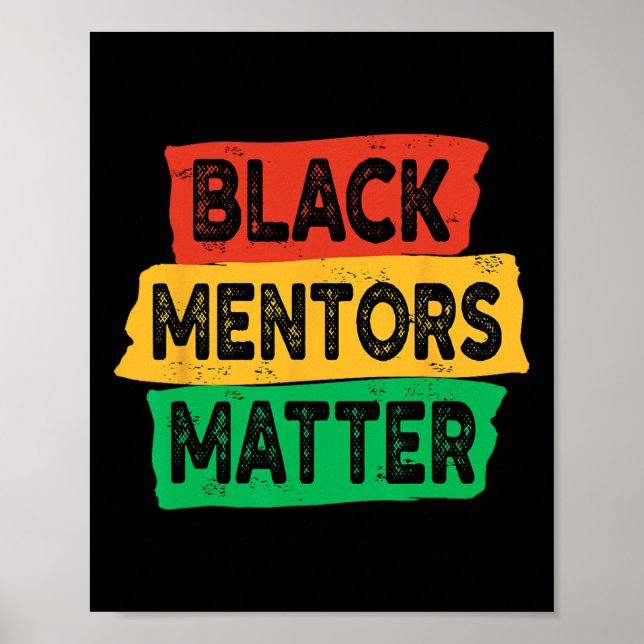 Póster Mes de la historia negra los mentores problemático (Frente)