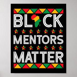 Póster Mes de la historia negra los mentores problemático