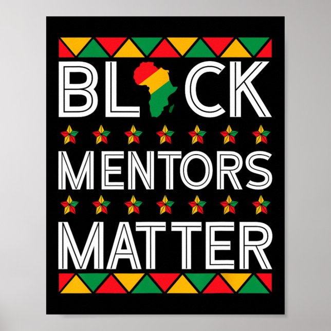 Póster Mes de la historia negra los mentores problemático (Frente)