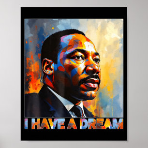 Póster Mes de la Historia Negra Martin Tiene Sueño Luther