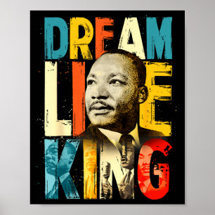 Póster Mes de la Historia Negra Martin Tiene Sueño Luther