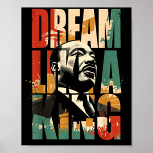 Póster Mes de la historia negra martin tiene sueño luther