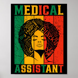 Póster Mes de la Historia Negra Médico Instantáneo África