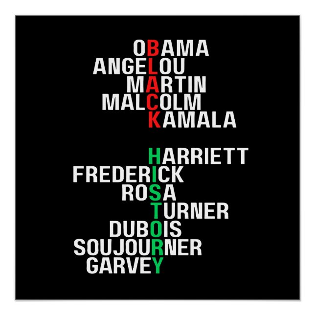 Póster Mes de la Historia Negra Melanin King Reina Sista  (Anverso)