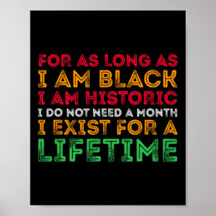 Póster Mes de la historia negra mientras sea negro