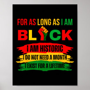 Póster Mes de la Historia Negra Mientras Sea Orgullo Negr