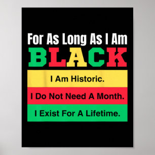 Póster Mes de la Historia Negra Mientras Sea Orgullo Negr