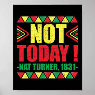 Póster Mes de la Historia Negra No Hoy Nat Turner 1831