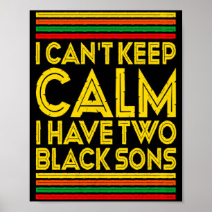 Póster Mes de la Historia Negra No Puedo Mantener Calma T
