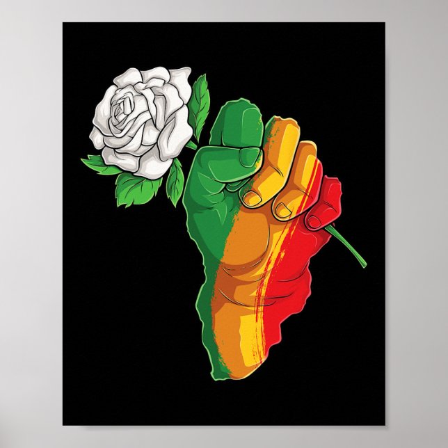 Póster Mes de la Historia Negra Orgullo Afroamericano Cel (Frente)