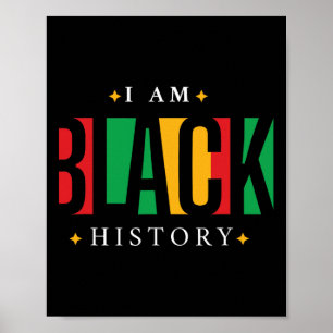Póster Mes de la Historia Negra Orgullo Afroamericano Mel
