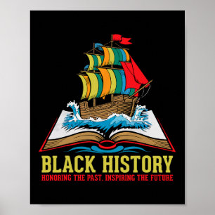 Póster Mes de la Historia Negra Orgullosa Cultura Afroame