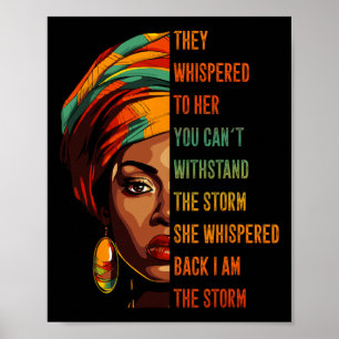 Póster Mes de la Historia Negra Patrimonio Cultura Afroam