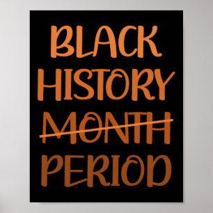 Póster Mes de la Historia Negra Período Mujeres Afroameri