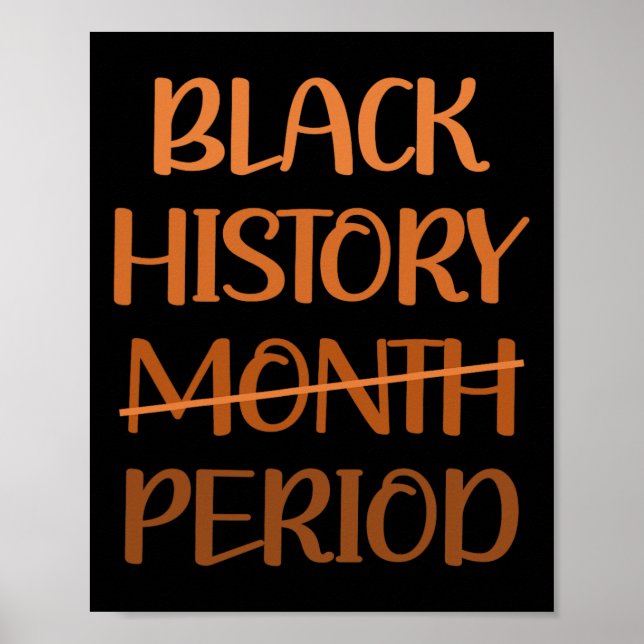 Póster Mes de la Historia Negra Período Mujeres Afroameri (Frente)