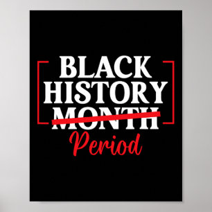 Póster Mes de la Historia Negra Período Mujeres Afroameri