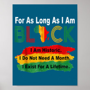 Póster Mes de la historia negra por tanto orgullo negro c