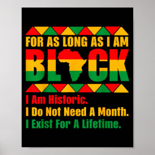 Póster Mes de la historia negra por tanto tiempo como org