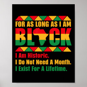 Póster Mes de la Historia Negra Por Tanto Tiempo Como Yo