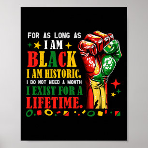 Póster Mes de la Historia Negra Por Todo el Tiempo que Se