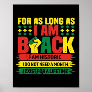 Póster Mes de la Historia Negra Por Todo el Tiempo que Se