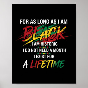 Póster Mes de la Historia Negra Por Todo el Tiempo que Se