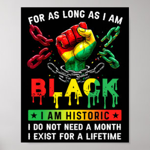 Póster Mes de la Historia Negra Por Todo el Tiempo que So