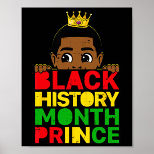 Póster Mes de la Historia Negra Príncipe Africano Melanin