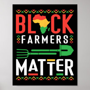 Póster Mes de la Historia Negra Problemas de Agricultores