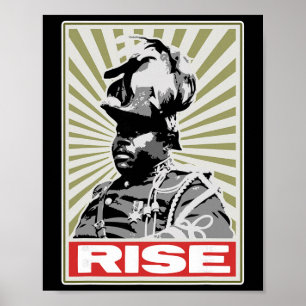 Póster Mes de la Historia Negra - Rise Afrocentric