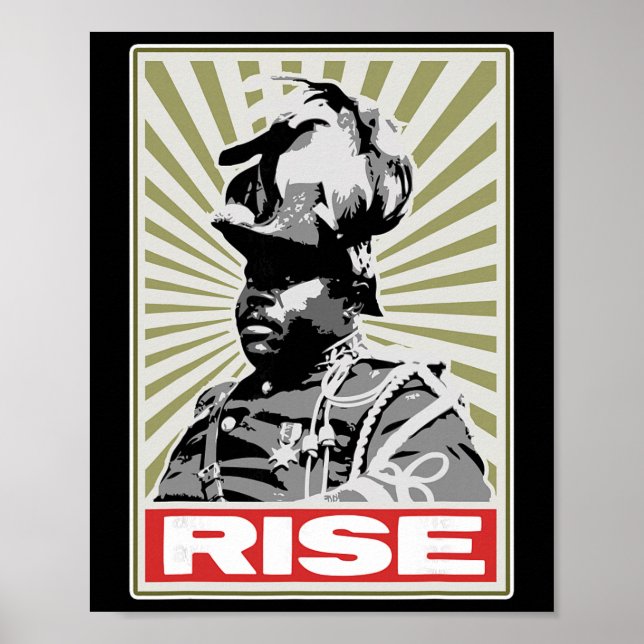 Póster Mes de la Historia Negra - Rise Afrocentric (Frente)