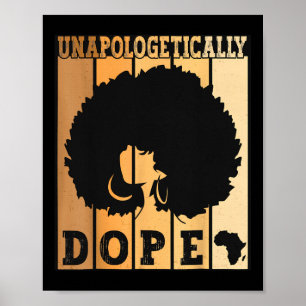 Póster Mes de la historia negra sin remordimientos Afro M