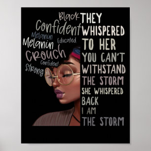 Póster Mes de la Historia Negra Soy El Fuerte Africano De