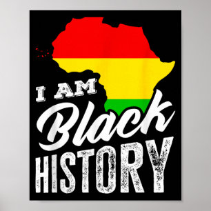Póster Mes de la Historia Negra Soy la Historia Negra Áfr