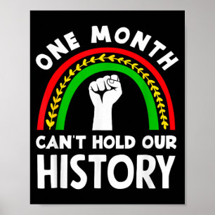 Póster Mes de la Historia Negra Un Mes No Puede Contener 