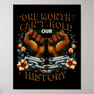 Póster Mes de la Historia Negra Un Mes No Puede Contener