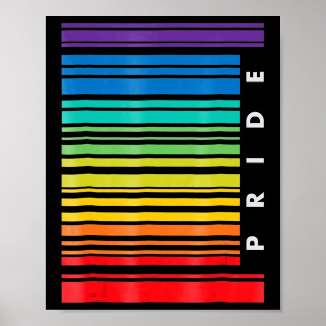 Póster Mes de sensibilización LGBT Código de barras Panse (Frente)