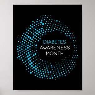 Póster Mes de sensibilización sobre la diabetes para la d