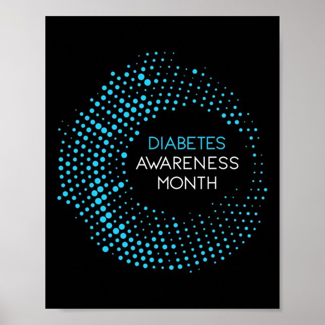 Póster Mes de sensibilización sobre la diabetes para la d (Frente)