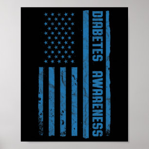 Póster Mes de toma de conciencia sobre la diabetes Bander