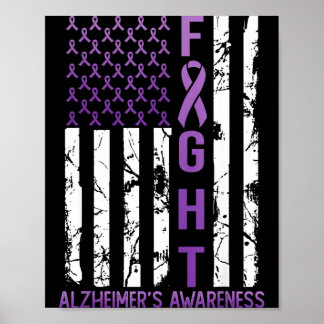 Póster Mes del Día de la Conciencia del Alzheimer Cinta d