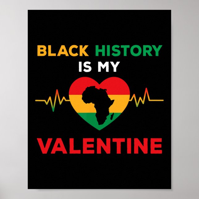 Póster Mes del Historia Negro Día de San Valentín Diverti (Frente)