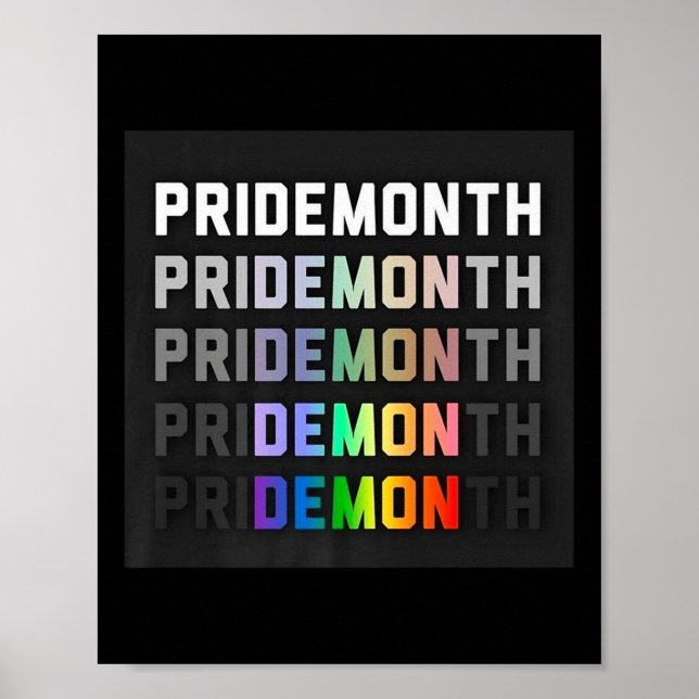 Póster Mes del Orgullo Demonio Premium _1 (Frente)