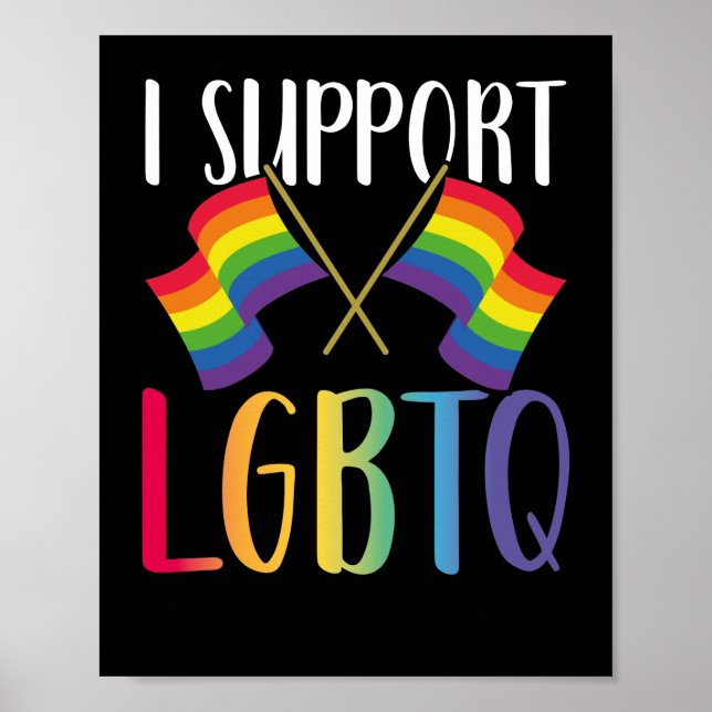 Póster Mes del Orgullo Gay LGBT Apoyo Lgbtq (Frente)