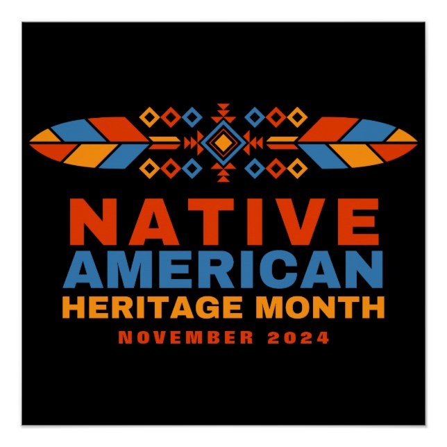 Póster Mes del Patrimonio Nativo Estadounidense 2025 (Anverso)
