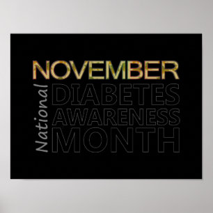Póster Mes nacional noviembre de la conciencia de la
