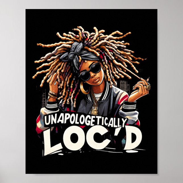 Póster Mes negro de la historia de Loc'd sin arrepentimie (Frente)