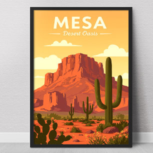 Póster Mesa Arizona antiguo